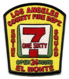  LACO   LA   LOS ANGELES FIRE   ENGINE SQUAD 167   EL MONTE   PATCH