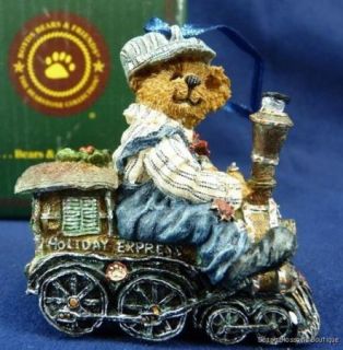 Boyds Christmas 1E Resin Ornie Elmers Chugalong Vintage Train