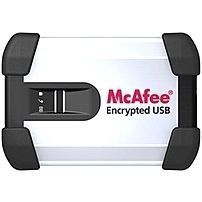 McAfee Encrypted Bio Metric External Hard drive 320GB USB 2 0 USB HD02