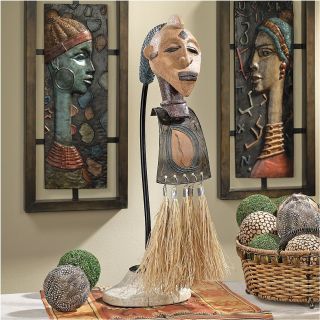 african tribal elder s exotic mask sculpture