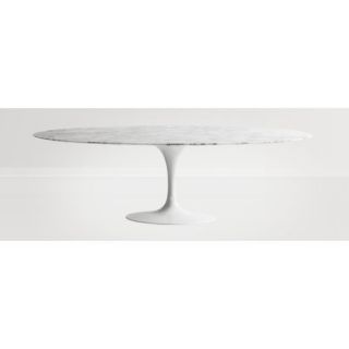Eero Saarinen Tulip Style Oval Dining Table 78 Marble Mid Century