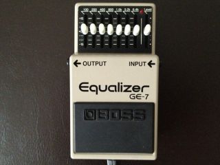  Boss GE 7 Equalizer Guitar Effect Pedal