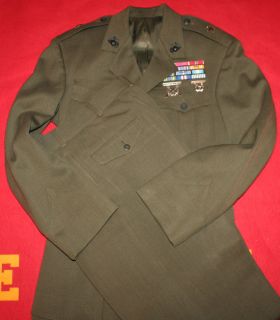  USMC Marine Corps Officer Alpha Uniform Brigadier General Ribbons EGAs