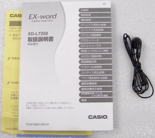 Casio Chinese English Electronic Dictionary EX Word XD L7250 Free SHIP