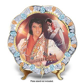 Gem Of Rock And Roll Porcelain Collector Plate Elvis Fan Gift