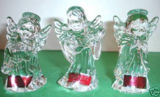 Waterford Marquis Nativity 3 PC Crystal Angel Set New