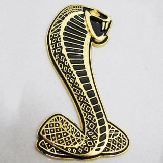 Gold Cobra Car Auto 3D Emblem DIY Badge Decals Symbol