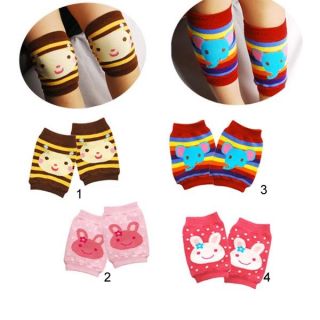 Pairs Baby Knee Stretch Protector Pad Brace Support Elastic Girls