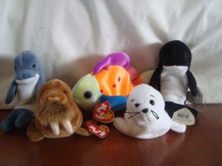 Ty Beanie Baby Water collection