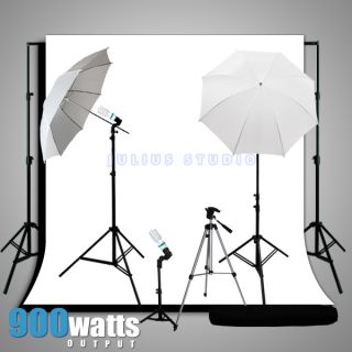 Video Lighting JS Photo Studio Light Muslin Background Kit Camera
