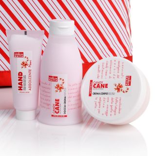 Perlier Candy Cane Launch Kit with Striped Tote Bag