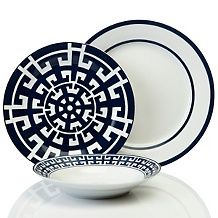 colin cowie 24 piece santorini porcelain dinnerware set d