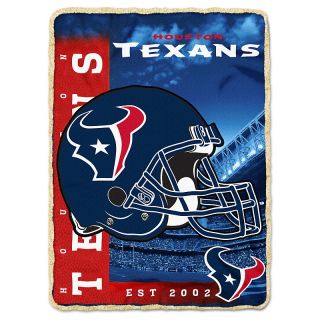 NFL 60 x 80 Fleece Throw with Sherpa Border   Houston Texans