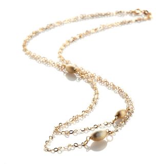 Jewelry Necklaces Chain Technibond® Forzatina Link 2 Strand Bead