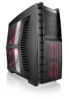 Hurrican 2000 Black Red LED ATX Full Tower Gaming Case