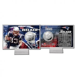 2012 NFL Silver Plated Coin Card by The Highland Mint   Wes Welker at