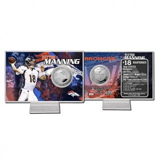 2012 NFL Silver Plated Coin Card by The Highland Mint   Peyton Manning