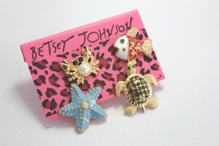 Betsey Johnson The Colorful Underwater World of Earrings Combination