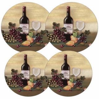   Burner Cover Set Wine And Vine Cook Top Electric Range Round Cover