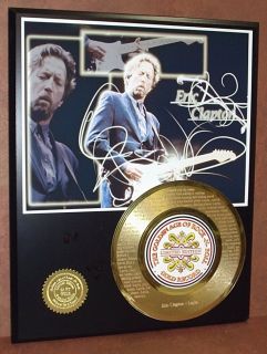 Eric Clapton Etched w Lyrics Layla 45KT Gold Record Edition