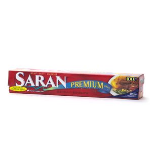 12 Saran Premium Plastic Wrap, Heavy Duty 100 sq ft Microwave Safe