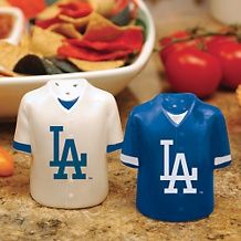 ceramic salt and pepper shakers los angeles dodgers d