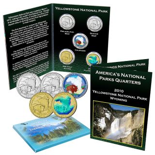 2010 Yellowstone National Park 5 piece Quarter Set