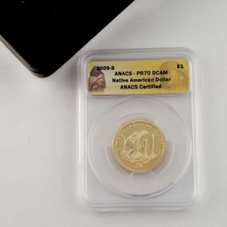 2009 Native American Dollar Coin   PR70 ANACS DCAM