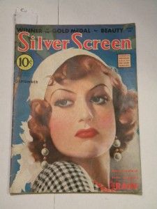 Joan Crawford Rain Silver Screen Magazine 1932 Norma Shearer Marlene