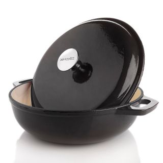  Appétit Cast Iron Covered Casserole Pan   12 In