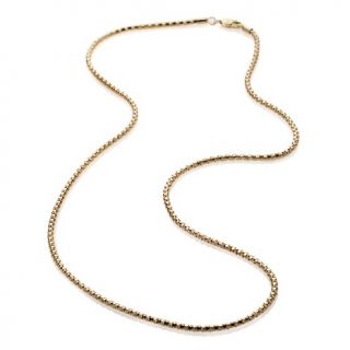 Michael Anthony Jewelry® 14K Gold 1.8mm Mirror Popcorn 18 Chain Neck