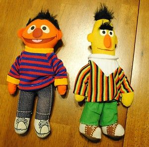 Vintage Knickerbocker Sesame Street Bert and Ernie