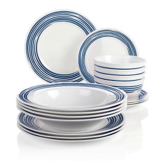  Mangano Strokes of Color 16 piece Premier Dinnerware Set