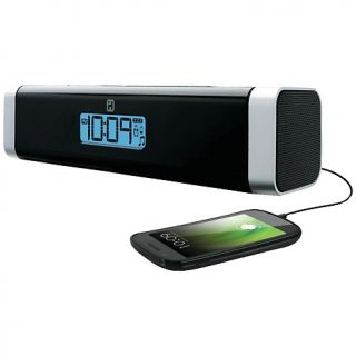 IHOME iC16BC Portable Alarm Clock Speaker and Charging Dock for