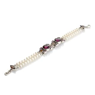 Nicky Butler 15.80ct Multigem and Cultured Freshwater Pearl Sterling