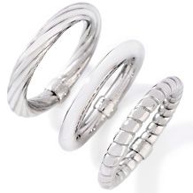  00 $ 12 95 stately steel wide polished asymmetrical band ring $ 16 95