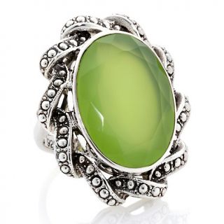 Nicky Butler 15.50ct Peri Chalcedony Sterling Silver Oval Ring
