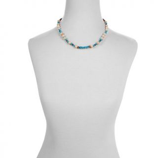  Southwest Turquoise, Shell and Copper Bead 19 3/4 Necklace