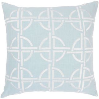 House Beautiful Marketplace 18 x 18 Circles and Squares Pillow   Spa