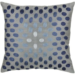 111 6236 rizzy home 18 x 18 thumbprint pillow gray blue rating be the