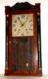 1830 Wooden Works Clock by Eli Terry