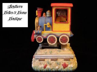 Cherished Teddies Train Bear Music Box Toyland 331465