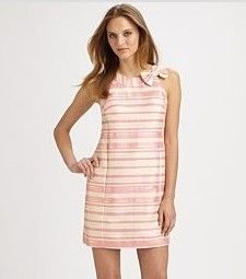  Pulitzer Hotty Pink Glitzy Stripe Elias Dress with Bow 0 2 4 6