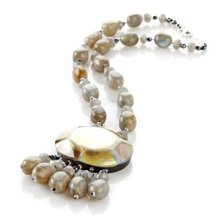 Jewelry Necklaces Beaded Sally C Treasures Mosaic Shell Multigem