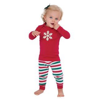 Concierge Collection Holiday Stripe Pajama Top and Bottom   Infant