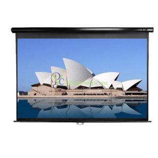 Elite Screens Manual Pull Down Projection Screen M92UWH