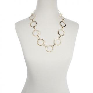 Technibond® Hammered Circle Link 26 Necklace