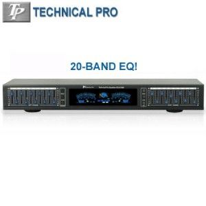  Pro Professional Dual 10 Band Equalizers w Digital Spectrum