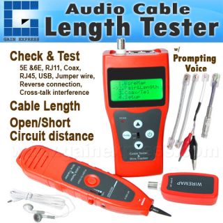 Network Cable Tester Hunting Wire Sorting Coax Cable Length Tester