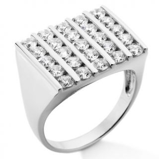 Absolute Mens 2.5ct Absolute™ 5 Row Round Channel Set Ring